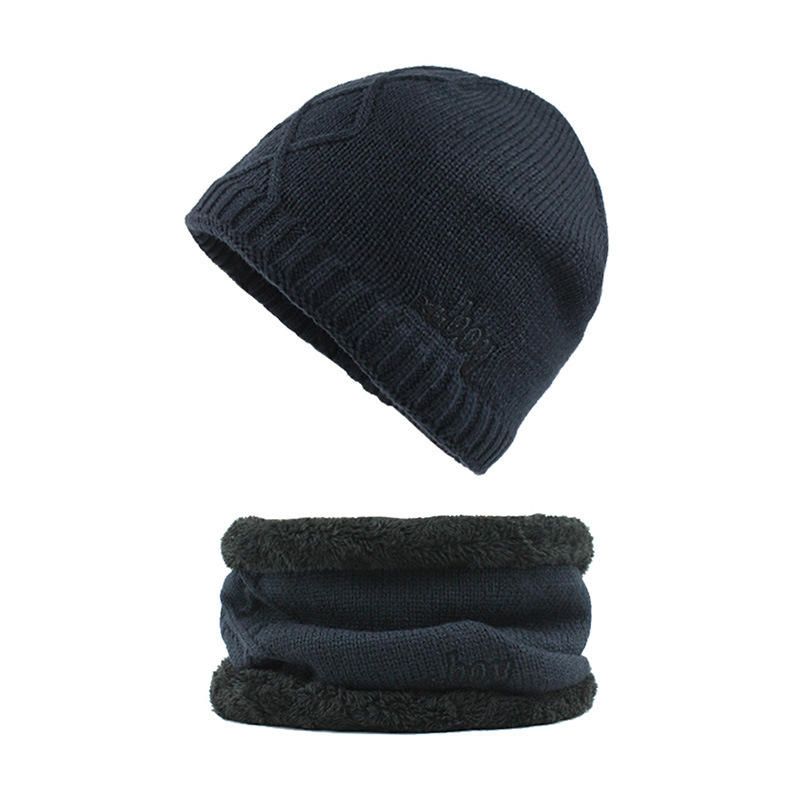 Winter Thicken Plus Gorros De Terciopelo Con Juego De Bufanda