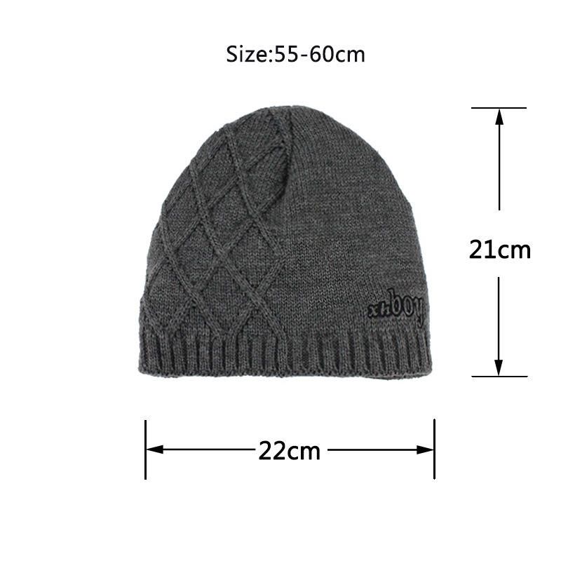 Winter Thicken Plus Gorros De Terciopelo Con Juego De Bufanda