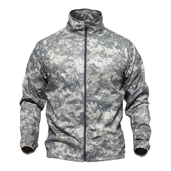 Abrigo De Piel Fina Informal Al Aire Libre De Camuflaje Táctico Python Para Hombre