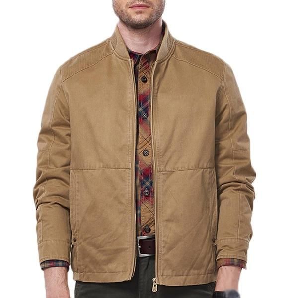 Chaqueta De Algodón Con Cuello Alto Informal De Primavera Y Otoño Para Hombre