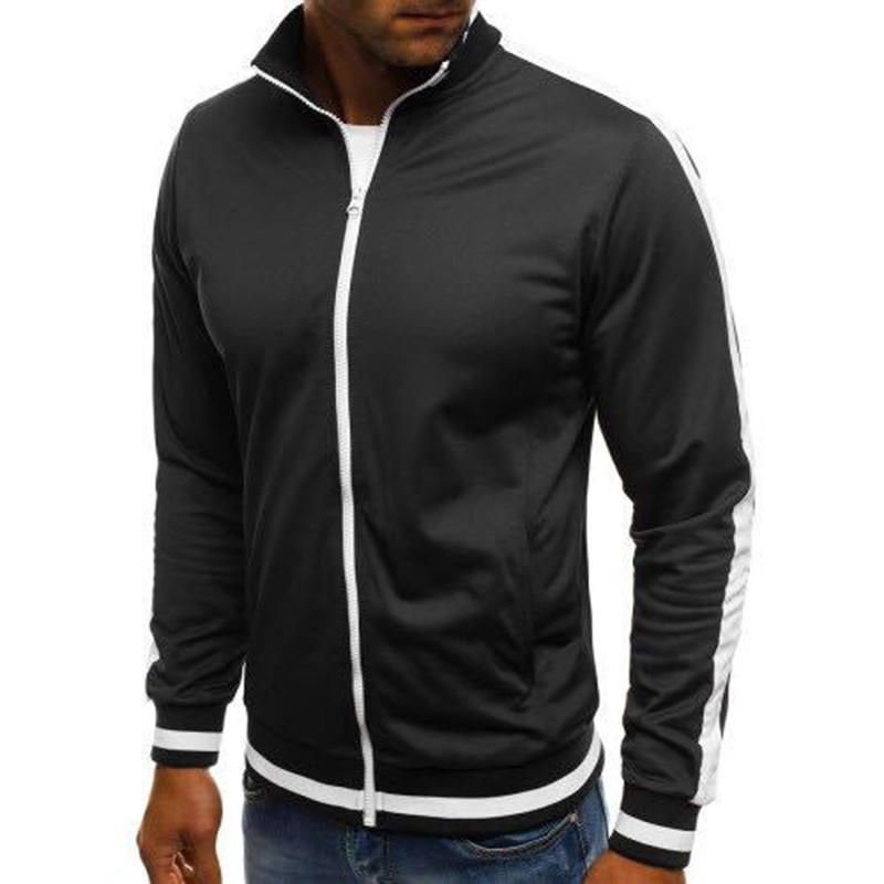 Chaqueta De Béisbol De Algodón A Rayas Con Estilo Informal Para Hombre