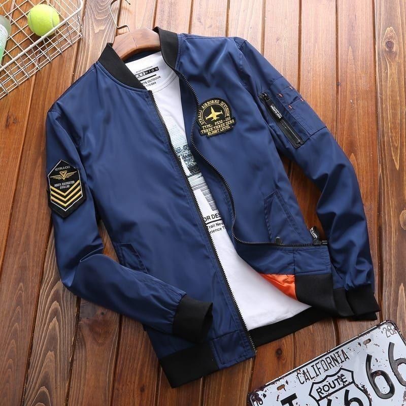 Chaqueta De Béisbol Informal Gruesa Con Cuello Alto De Moda Para Hombre