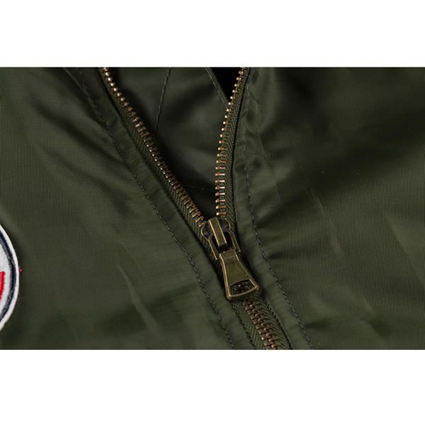 Chaqueta De Bombardero Piloto Chaquetas De Motocicleta De Vuelo Militar Del Ejército