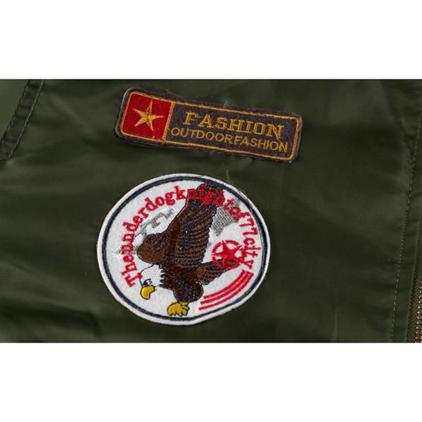 Chaqueta De Bombardero Piloto Chaquetas De Motocicleta De Vuelo Militar Del Ejército