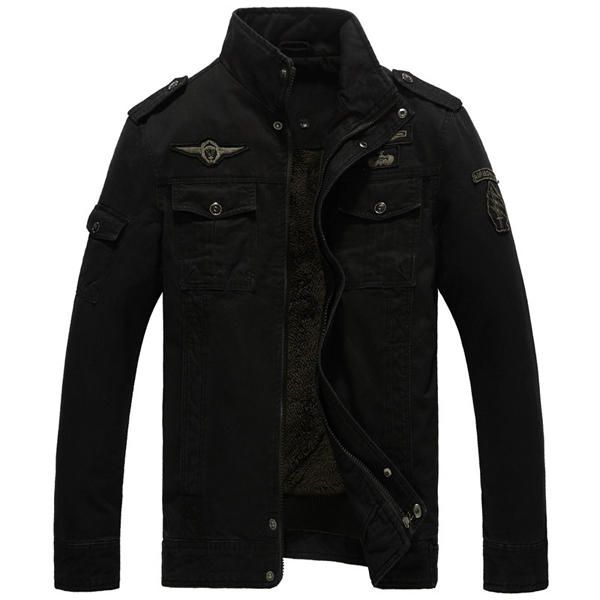 Chaqueta Bomber De Algodón Militar Verde Amry De Invierno Para Hombre S-4xl