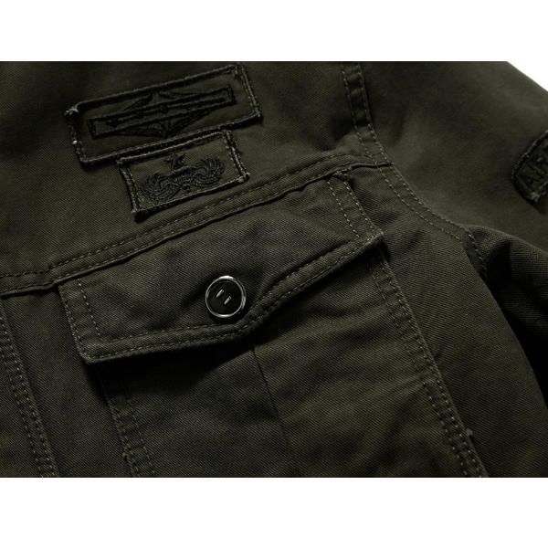 Chaqueta Bomber De Algodón Militar Verde Amry De Invierno Para Hombre S-4xl