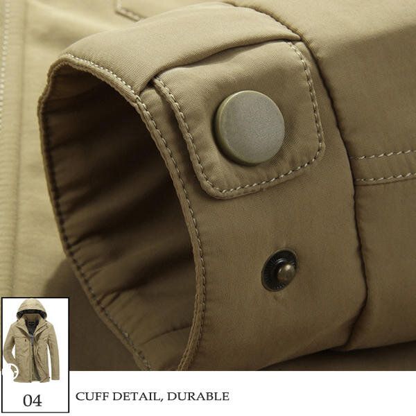 Chaqueta De Carga Con Capucha Desmontable Para Hombre De Secado Rápido Al Aire Libre