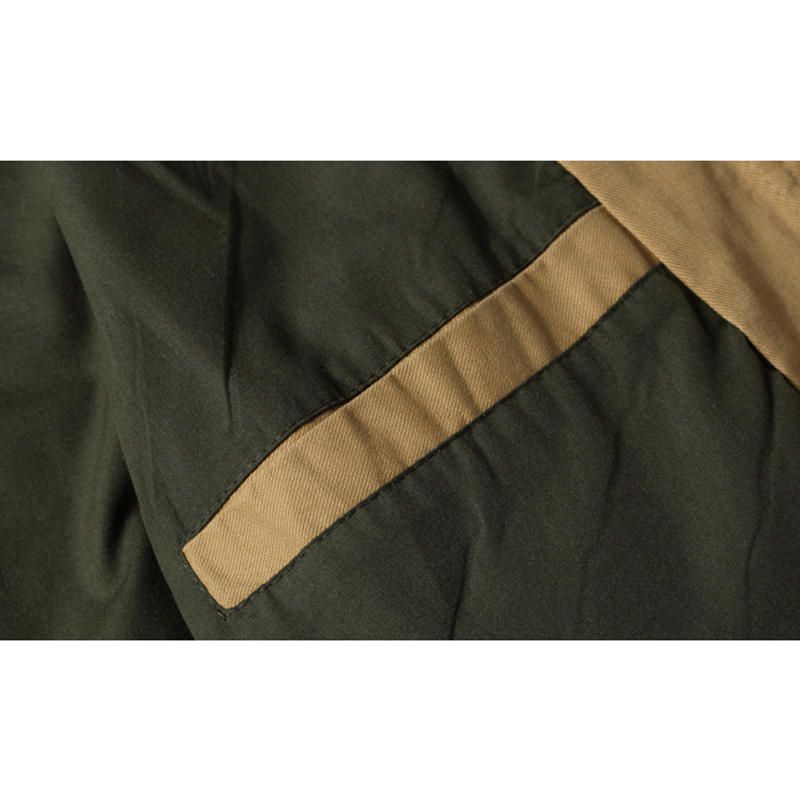 Chaqueta Cargo De Algodón Con Charreteras Militares De Talla Grande Para Hombre