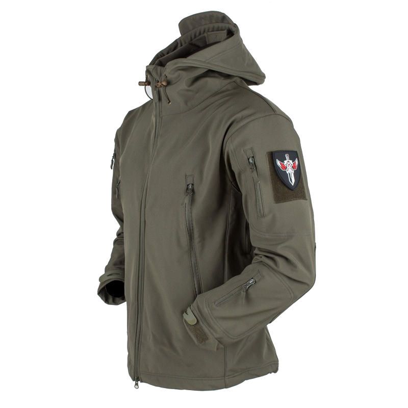 Chaqueta Con Capucha Transpirable Impermeable A Prueba De Viento Chaqueta De Lana Gruesa Para Hombre Al Aire Libre