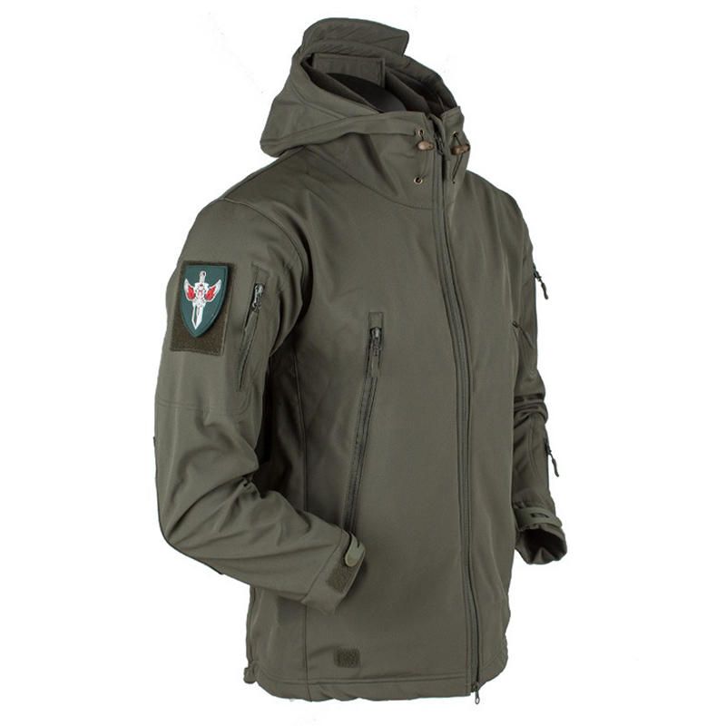 Chaqueta Con Capucha Transpirable Impermeable A Prueba De Viento Chaqueta De Lana Gruesa Para Hombre Al Aire Libre