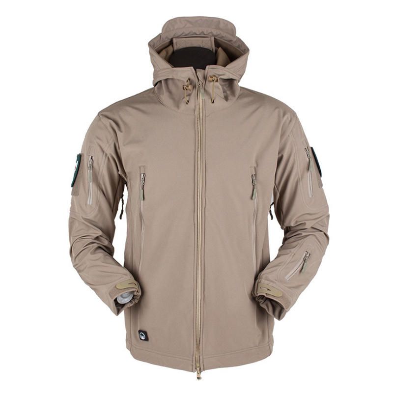 Chaqueta Con Capucha Transpirable Impermeable A Prueba De Viento Chaqueta De Lana Gruesa Para Hombre Al Aire Libre