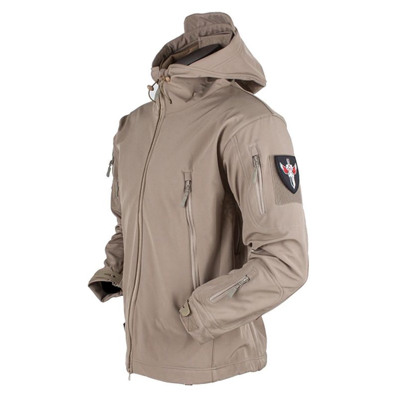 Chaqueta Con Capucha Transpirable Impermeable A Prueba De Viento Chaqueta De Lana Gruesa Para Hombre Al Aire Libre