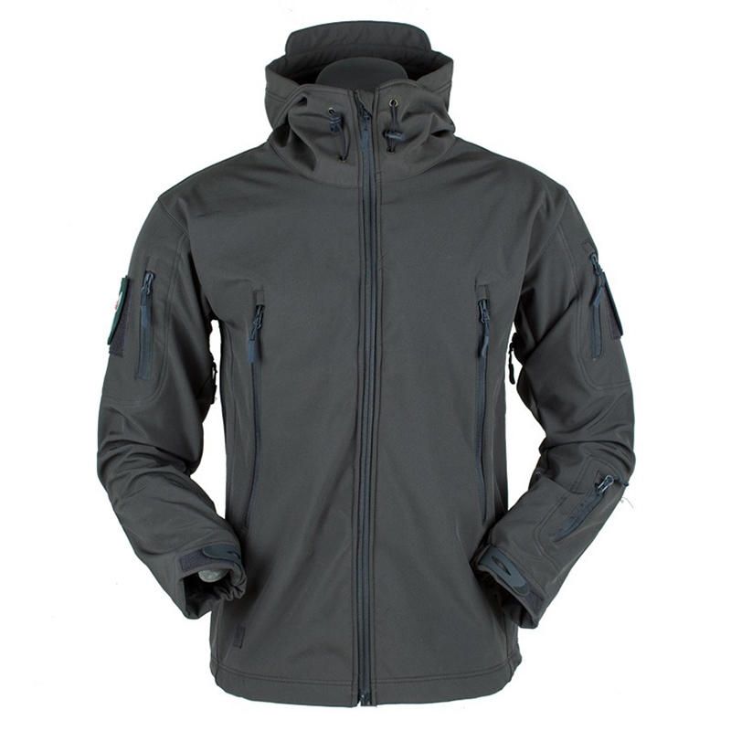 Chaqueta Con Capucha Transpirable Impermeable A Prueba De Viento Chaqueta De Lana Gruesa Para Hombre Al Aire Libre