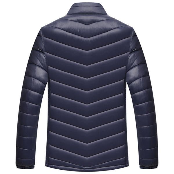 Chaqueta De Cuello Alto Informal De Moda Ajustada Y Ligera Para Hombre