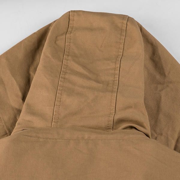 Chaqueta Militar Con Capucha De Algodón Lavado Con Múltiples Bolsillos De Trabajo Informal