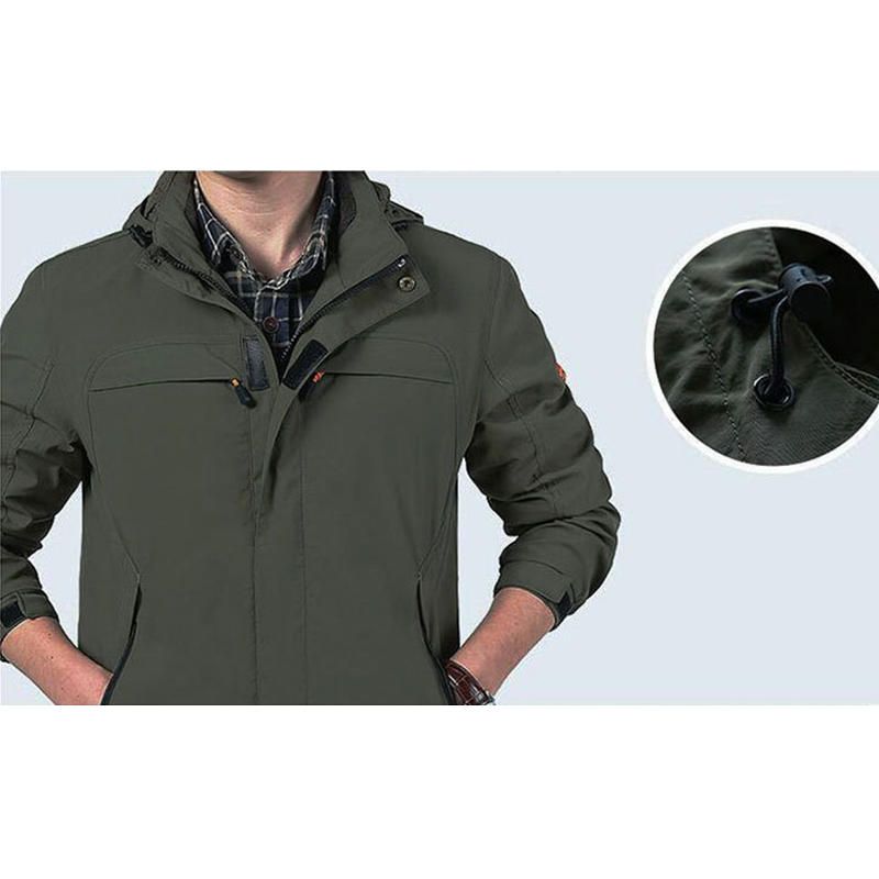 Chaqueta Para Exteriores Impermeable Transpirable Y De Secado Rápido Para Hombre