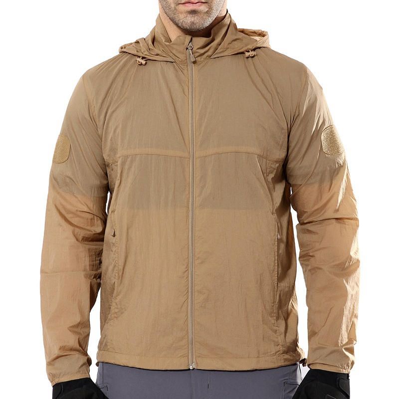 Chaqueta De Piel Al Aire Libre De Piel Táctica Para Hombre Viento Fino Y Ligero