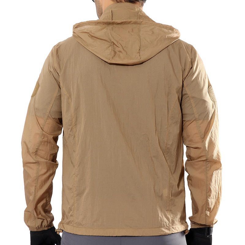 Chaqueta De Piel Al Aire Libre De Piel Táctica Para Hombre Viento Fino Y Ligero