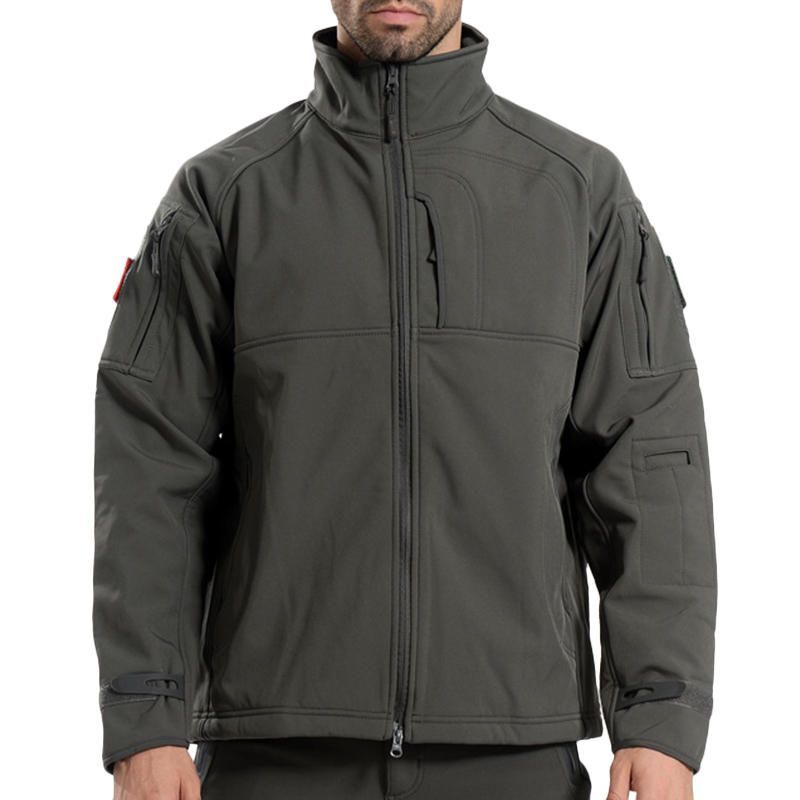 Chaqueta Softshell De Forro Polar Repelente Al Agua Para Hombre Al Aire Libre