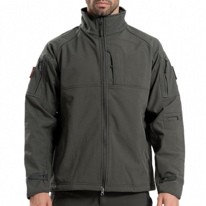 Chaqueta Softshell De Forro Polar Repelente Al Agua Para Hombre Al Aire Libre