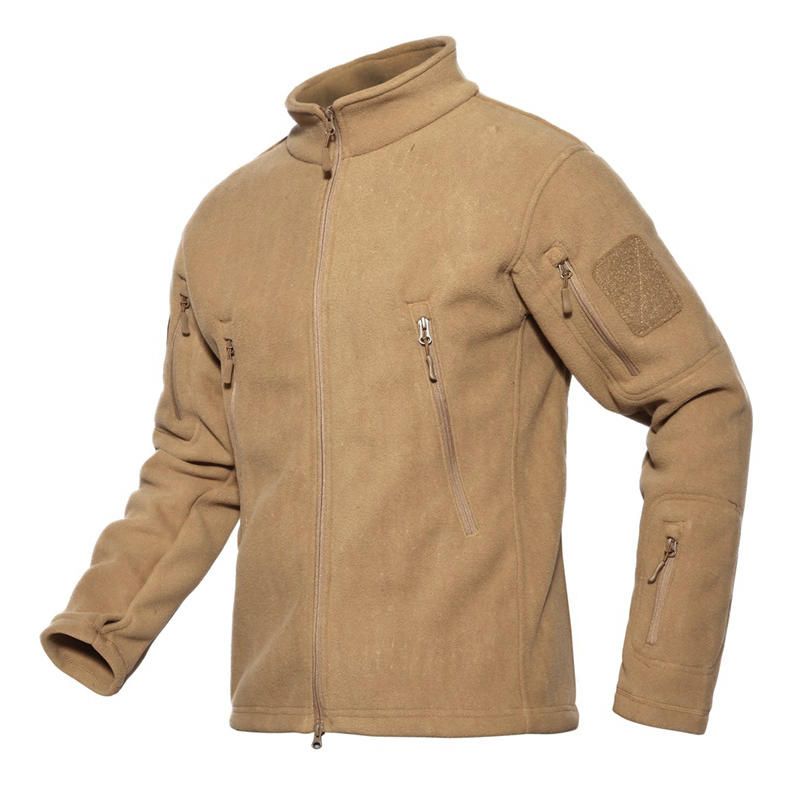 Chaqueta Táctica De Forro Polar Térmico Con Múltiples Bolsillos Para Exteriores Para Hombre