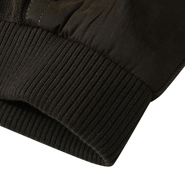 Chaquetas Gruesas De Invierno Con Cremallera Y Cuello Alto Para Hombres