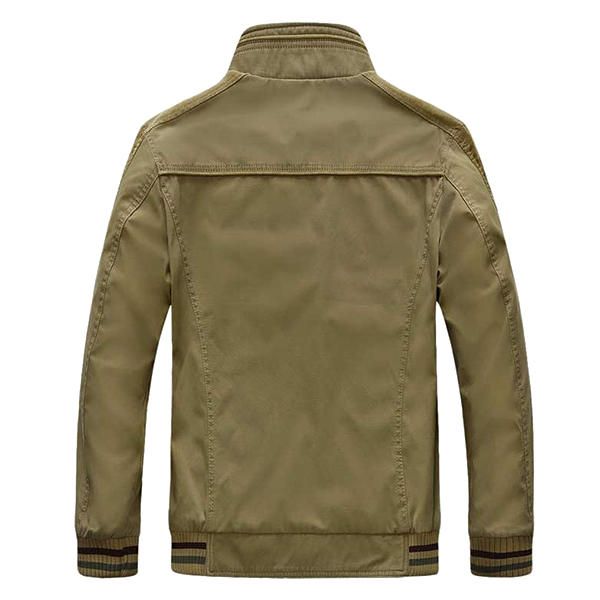 Chaquetas De Negocios De Cuello Alto 100% Algodón De Talla Otoñal