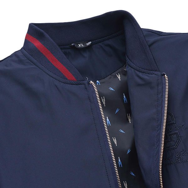 Otoño Chaqueta Informal De Negocios De Tamaño Extra Grande Cuello Alto Abrigo Impermeable Delgado A Prueba De Viento