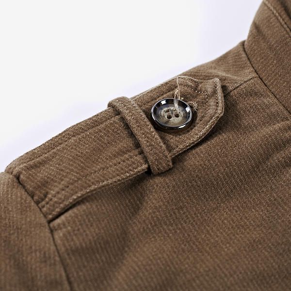 Winter Casual Mid Long Slim Fit Pockets Charretera Gabardina Outwear Chaqueta Para Hombres