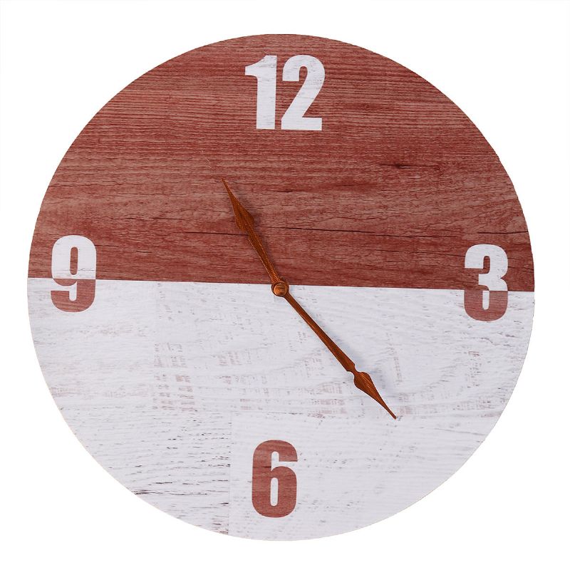 11 Pulgada Diy Reloj De Pared De Madera Digital Diámetro 28cm Gancho Sin Costuras Para Barra De Oficina En Casa