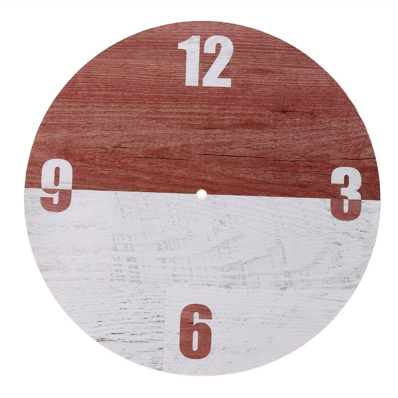 11 Pulgada Diy Reloj De Pared De Madera Digital Diámetro 28cm Gancho Sin Costuras Para Barra De Oficina En Casa