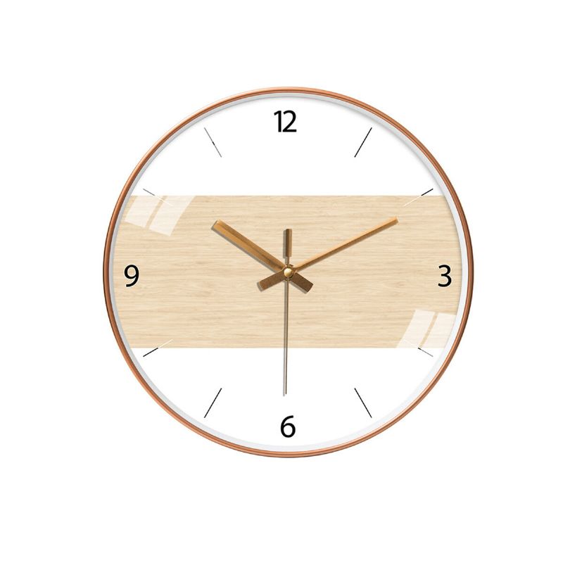 12 Pulgadas 30 cm Reloj De Pared Madera Silenciosa Decoración Del Hogar Para Salas De Estar Habitaciones Familiares Dormitorios Sala De Estudio