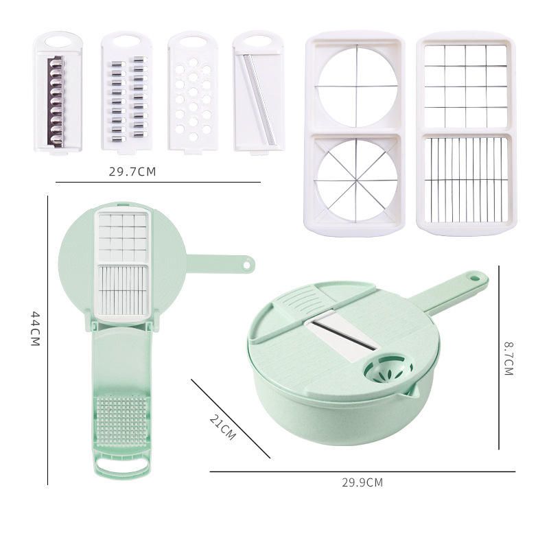 9 En 1 Multifuncional Cortador De Picadora De Alimentos Fácil Cortador De Verduras Licuadora Cortadora Cortadora