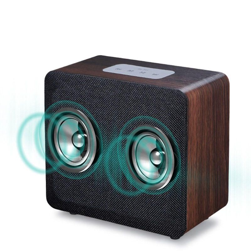 Altavoz Bluetooth Inalámbrico Reloj Despertador Casa De Madera Retro Radio Timebox Led Mesa Digital Reloj Musical