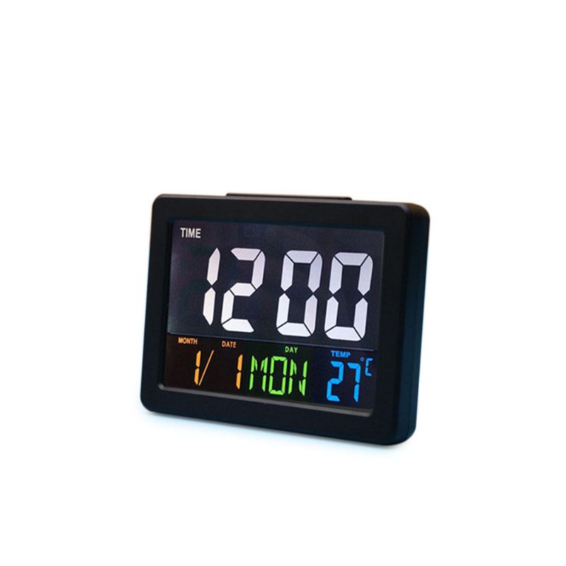 Calendario Regalo Multifunción Reloj De Temperatura Del Hogar Pantalla Lcd Escritorio Electrónico Digital Led Reloj Despertador Grande