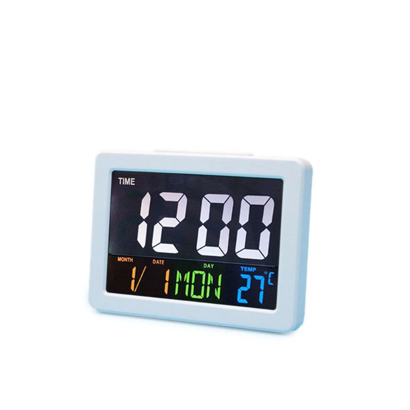 Calendario Regalo Multifunción Reloj De Temperatura Del Hogar Pantalla Lcd Escritorio Electrónico Digital Led Reloj Despertador Grande