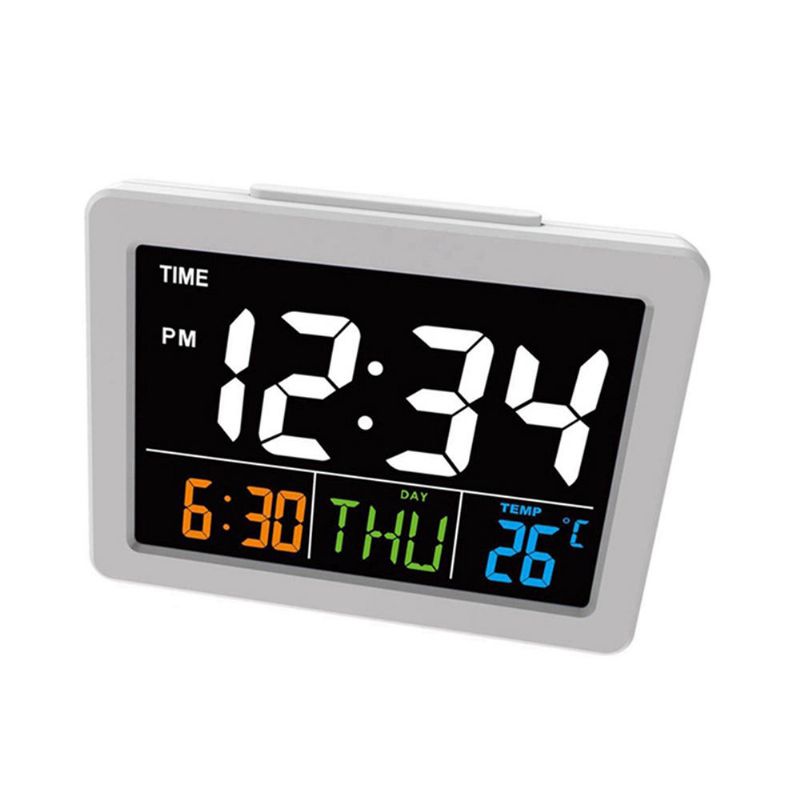 Calendario Regalo Multifunción Reloj De Temperatura Del Hogar Pantalla Lcd Escritorio Electrónico Digital Led Reloj Despertador Grande