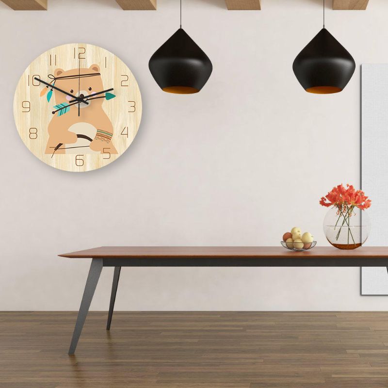 Cc036 Reloj De Pared Creativo Reloj De Pared Silencioso Reloj De Pared De Dibujos Animados Para Decoraciones De Oficina En Casa