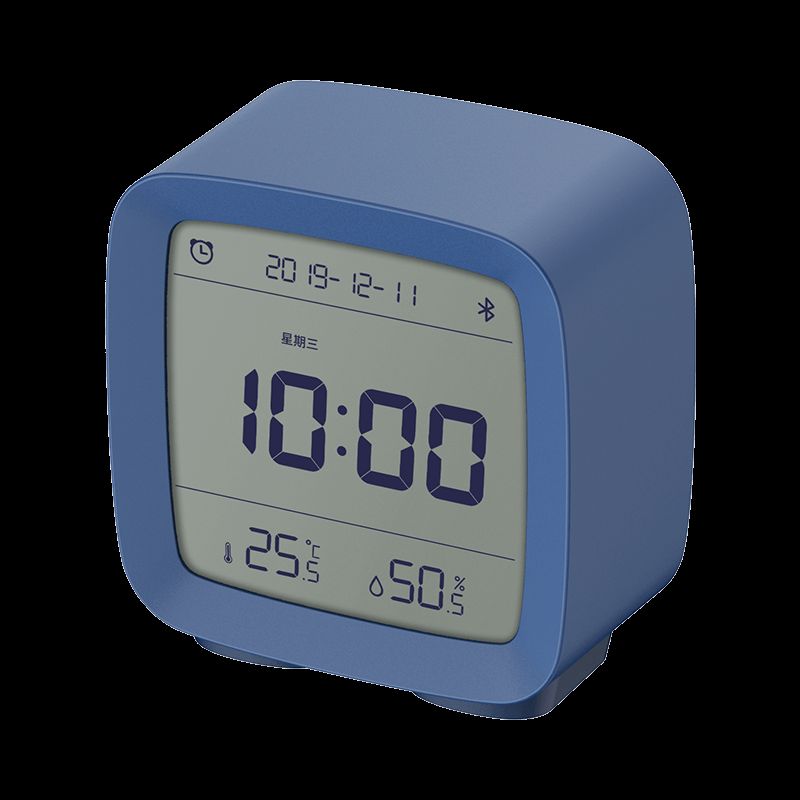 Cleargrass Cgd1 App Control Bluetooth 5.0 Termómetro Higrómetro Pantalla Lcd Luz Nocturna Ajustable Reloj Despertador Calendario