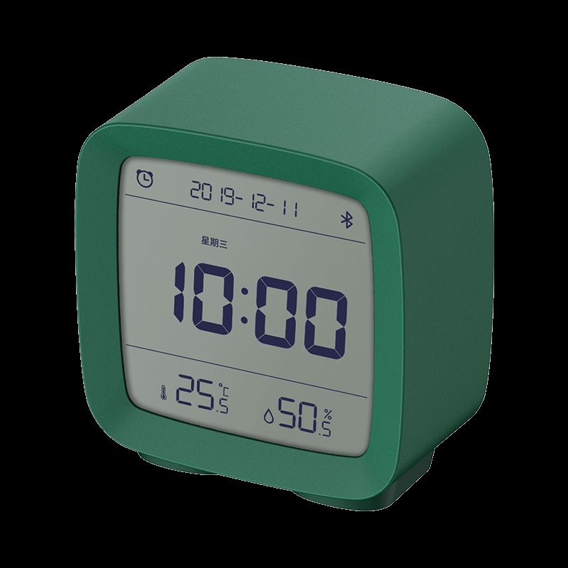 Cleargrass Cgd1 App Control Bluetooth 5.0 Termómetro Higrómetro Pantalla Lcd Luz Nocturna Ajustable Reloj Despertador Calendario