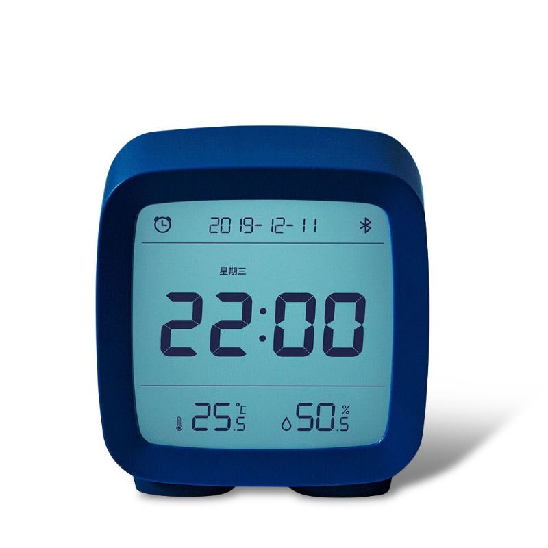 Cleargrass Cgd1 App Control Bluetooth 5.0 Termómetro Higrómetro Pantalla Lcd Luz Nocturna Ajustable Reloj Despertador Calendario