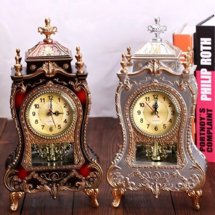 Despertador De Péndulo De Escritorio Reloj Vintage Gabinete Clásico Muebles Imperiales Creativos Sit Reloj De Péndulo