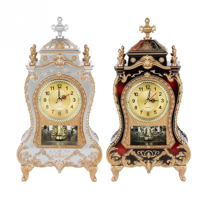 Despertador De Péndulo De Escritorio Reloj Vintage Gabinete Clásico Muebles Imperiales Creativos Sit Reloj De Péndulo