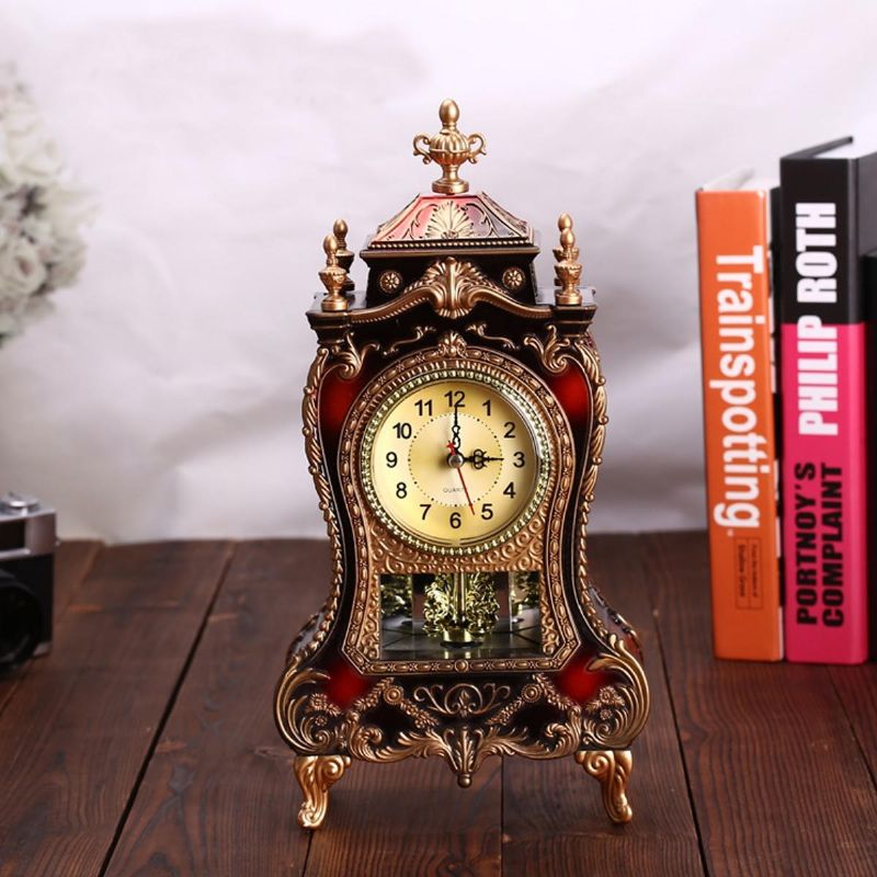 Despertador De Péndulo De Escritorio Reloj Vintage Gabinete Clásico Muebles Imperiales Creativos Sit Reloj De Péndulo