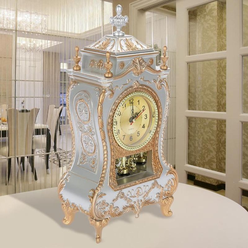 Despertador De Péndulo De Escritorio Reloj Vintage Gabinete Clásico Muebles Imperiales Creativos Sit Reloj De Péndulo