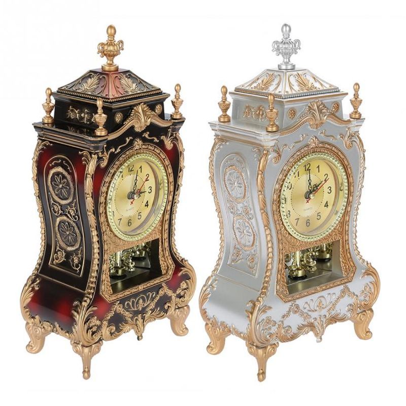 Despertador De Péndulo De Escritorio Reloj Vintage Gabinete Clásico Muebles Imperiales Creativos Sit Reloj De Péndulo