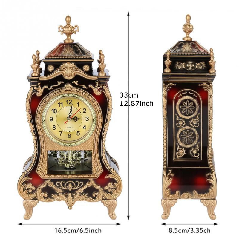 Despertador De Péndulo De Escritorio Reloj Vintage Gabinete Clásico Muebles Imperiales Creativos Sit Reloj De Péndulo