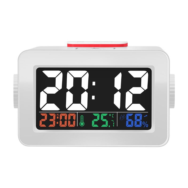 Digoo Dg-c1r Brother Doble Perilla Reloj Despertador Simplificado Ajuste Táctil Retroiluminación Con Temperatura Hu