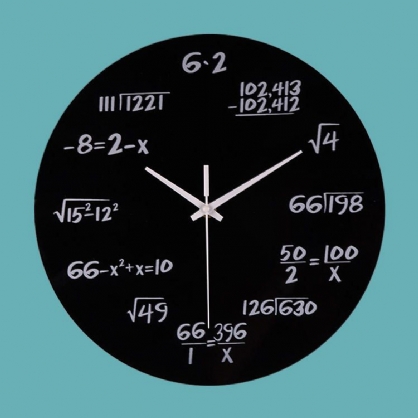 Emoyo Creative Science Mathematics Word Formula Reloj De Pared Para Decoraciones De Oficina En Casa