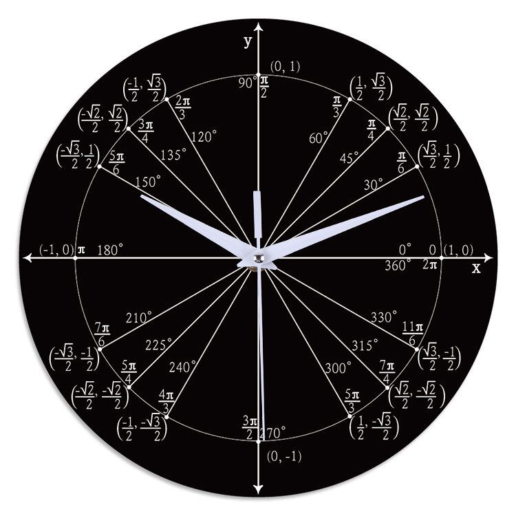 Emoyo Ecy064 Reloj De Pared De Matemáticas Creativas Reloj De Pared 3d Para Decoraciones De Oficina En Casa B